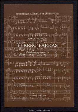 Inventaire Ferenc Farkas.Pdf