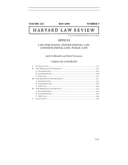 Article Law for States: International Law, Constitutional Law, Public Law