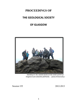 Proceedings of the Geological Society Of