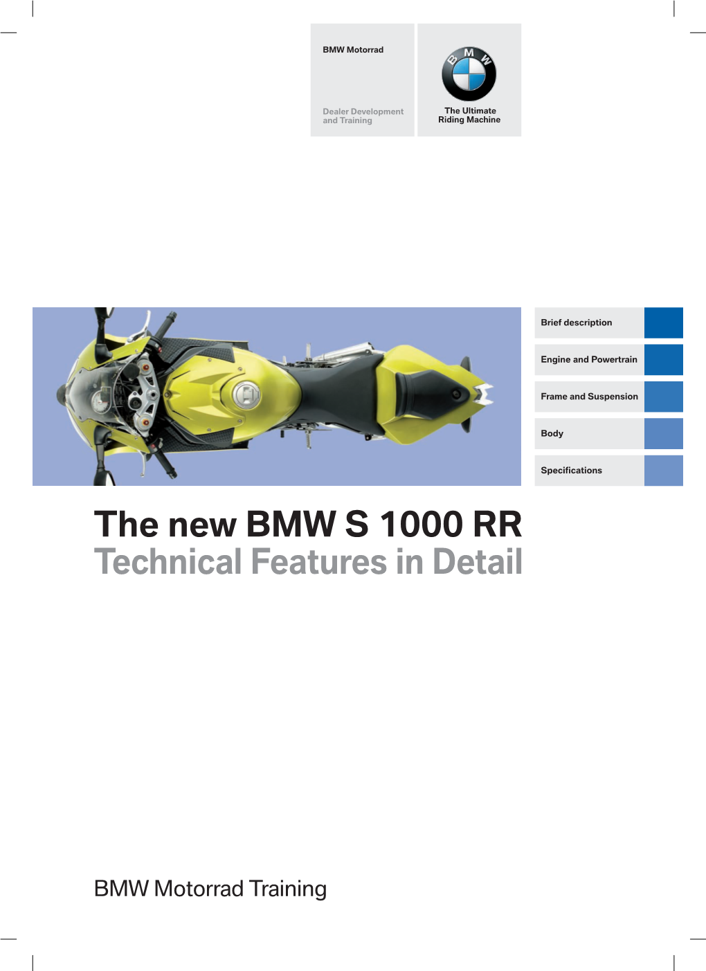 The New BMW S 1000 RR Technical Features in Detail