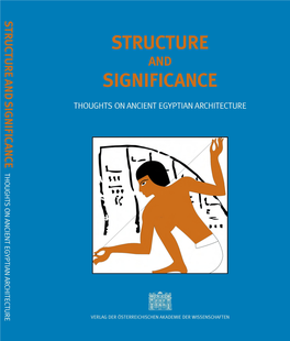 Structure and Significance: Thoughts on Ancient Egyptian Architecture