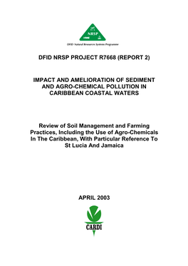 Dfid Nrsp Project R7668 (Report 2) Impact And