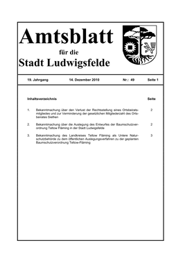 Amtsblatt Für Die Stadt Ludwigsfelde
