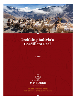 Trekking Bolivia's Cordillera Real