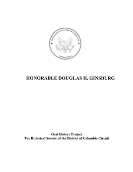 Honorable Douglas H. Ginsburg
