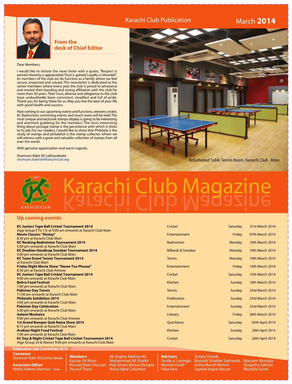 Karachi Club Magazine