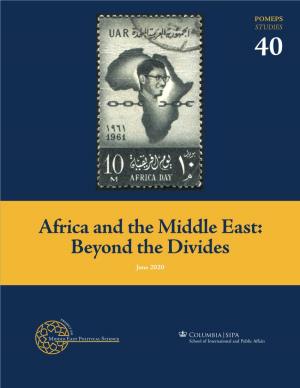 Africa and the Middle East: Beyond the Divides June 2020 Contents
