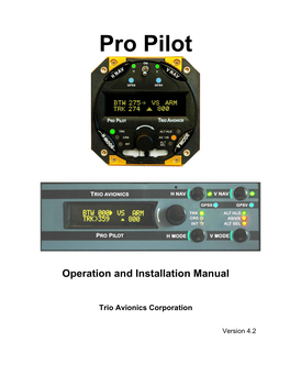 Pro Pilot Manual 4.2 2