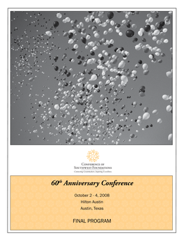 Conference of Southwest Foundations 2008 Annual Conference Brochure