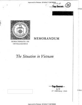 Report on the Situation in Vietnam, 27 February 1968