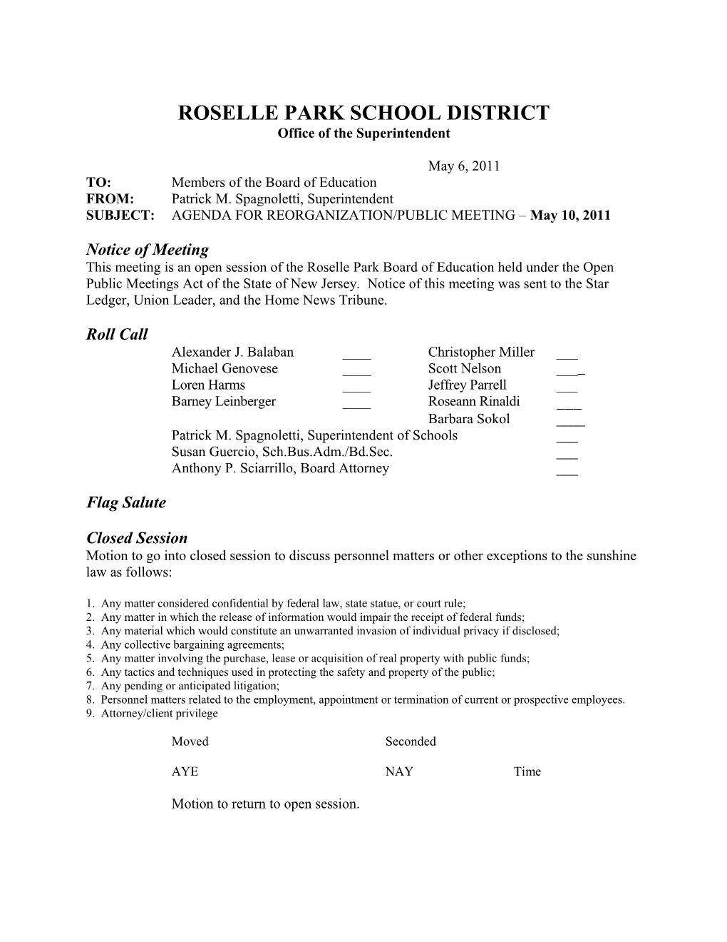 Roselle Park School District