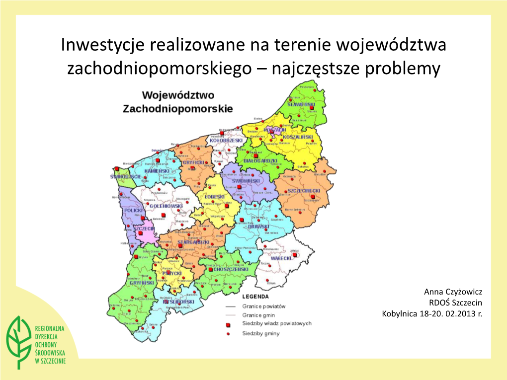 Inwestycje W Zachodniopomorskim