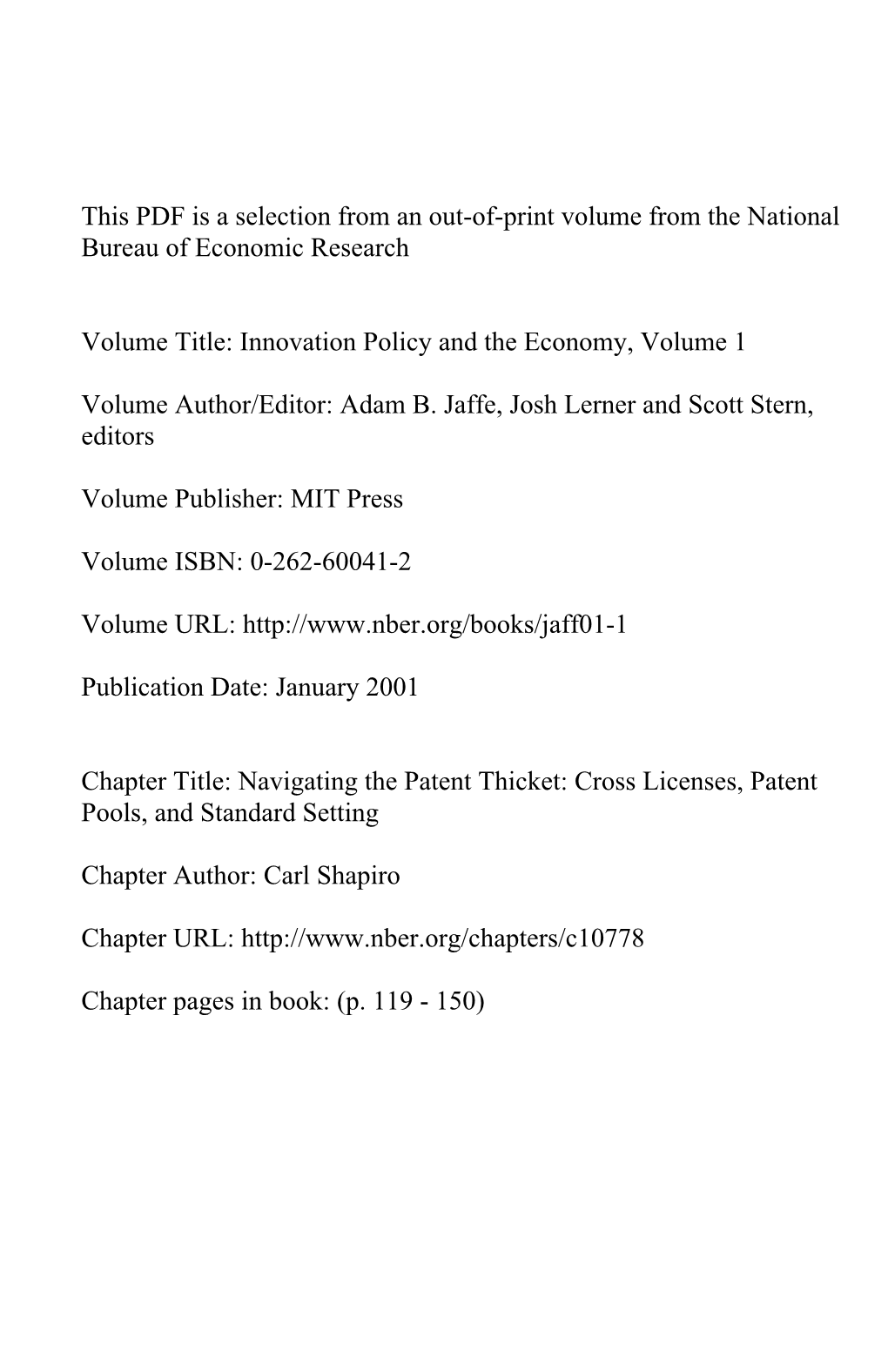 Cross Licenses, Patent Pools, and Standard Setting