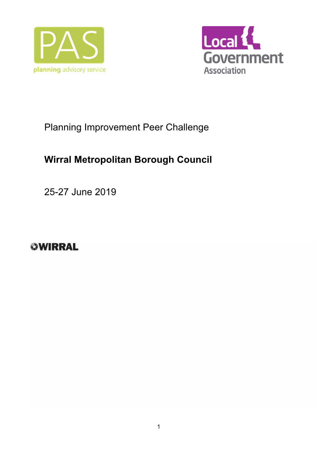 Wirral Council Planning Peer Review Final Report to Council July 29 2019