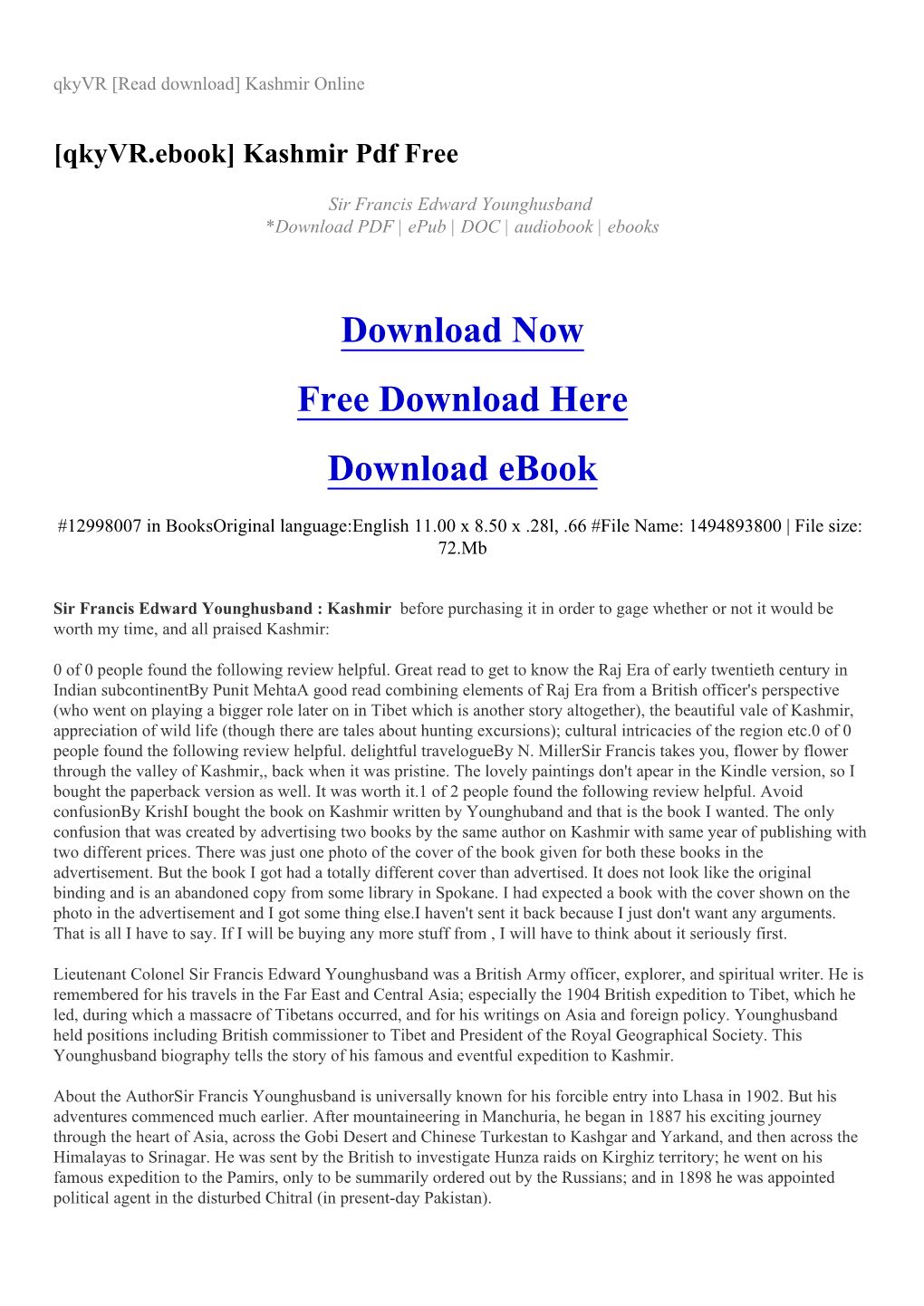 [Qkyvr.Ebook] Kashmir Pdf Free