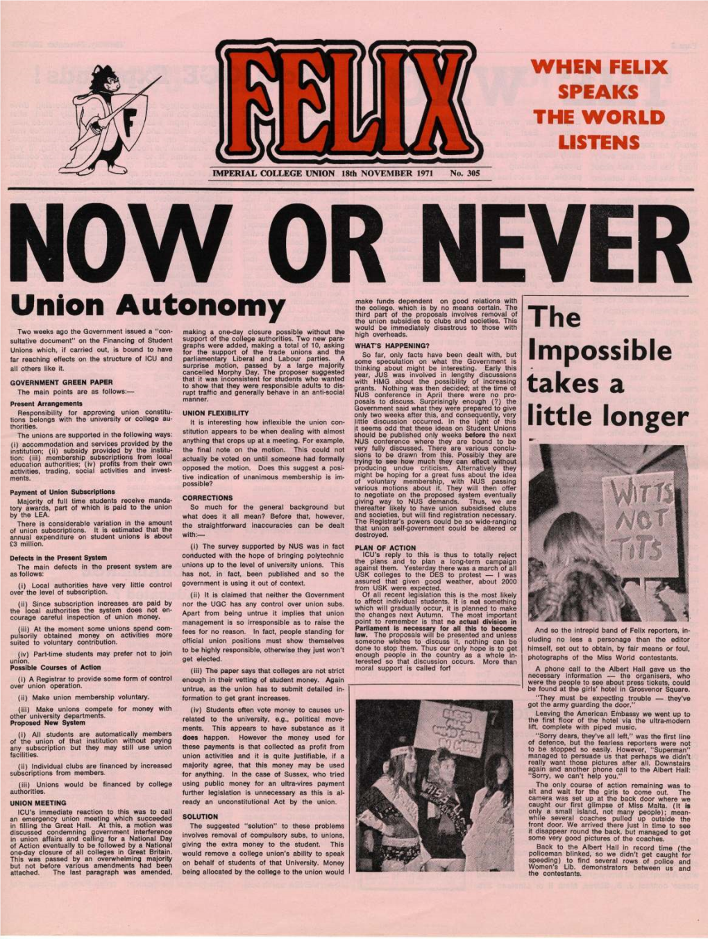 Felix Issue 0297, 1971