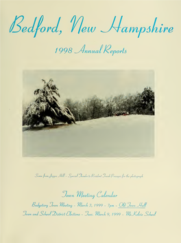 Annual Report for the Town of Bedford, New