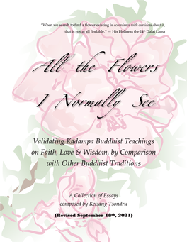 Validating Kadampa Buddhist Teachings on Faith, Love & Wisdom