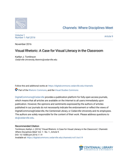 Visual Rhetoric: a Case for Visual Literacy in the Classroom