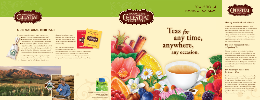 Teas for Any Time, Anywhere