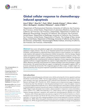 Global Cellular Response to Chemotherapy- Induced