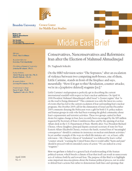 READ Middle East Brief 4