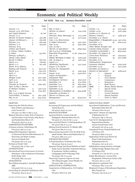 SUBJECT INDEX Economic and Political Weekly Vol XLIII Nos 1-51 January-December 2008