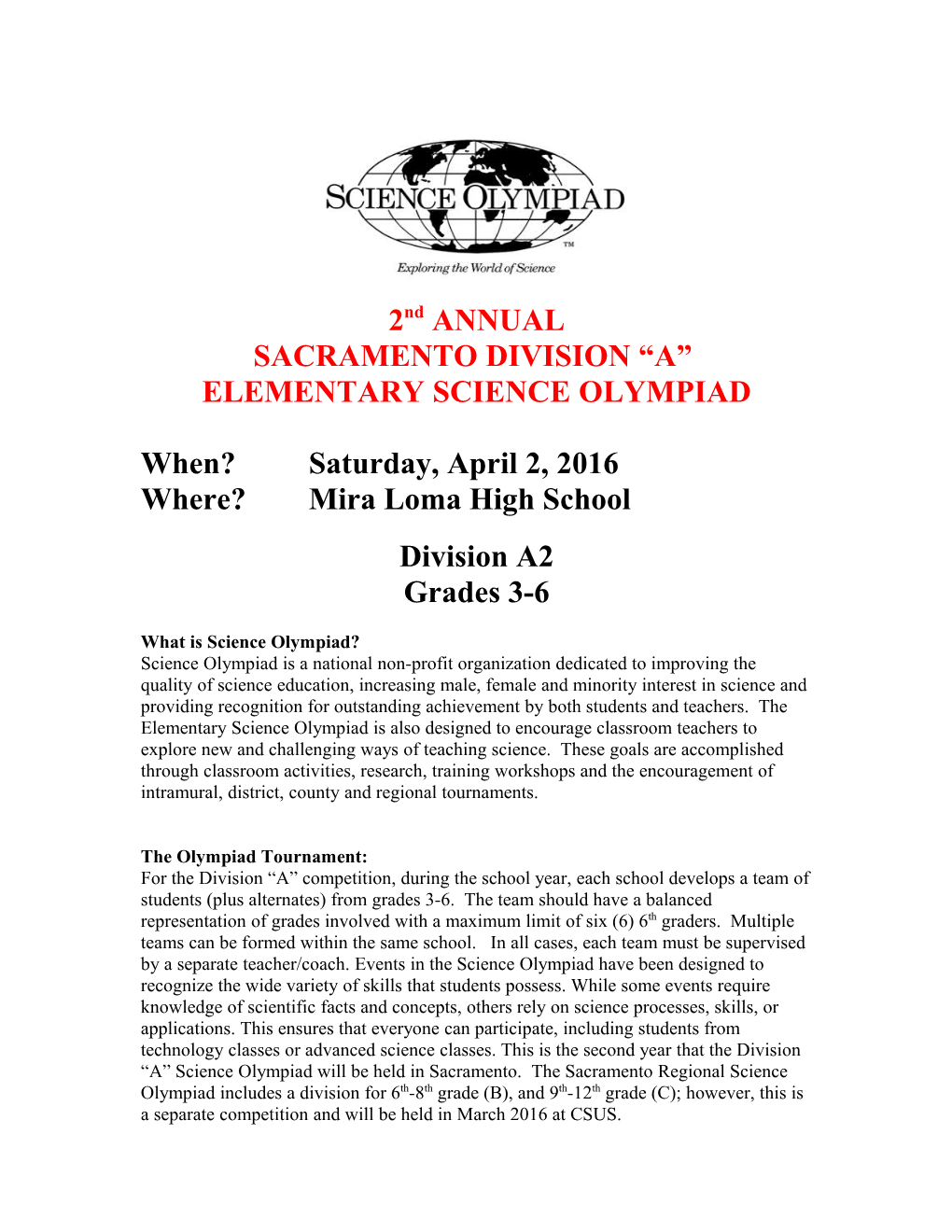 The Twentieth Sacramento Regional