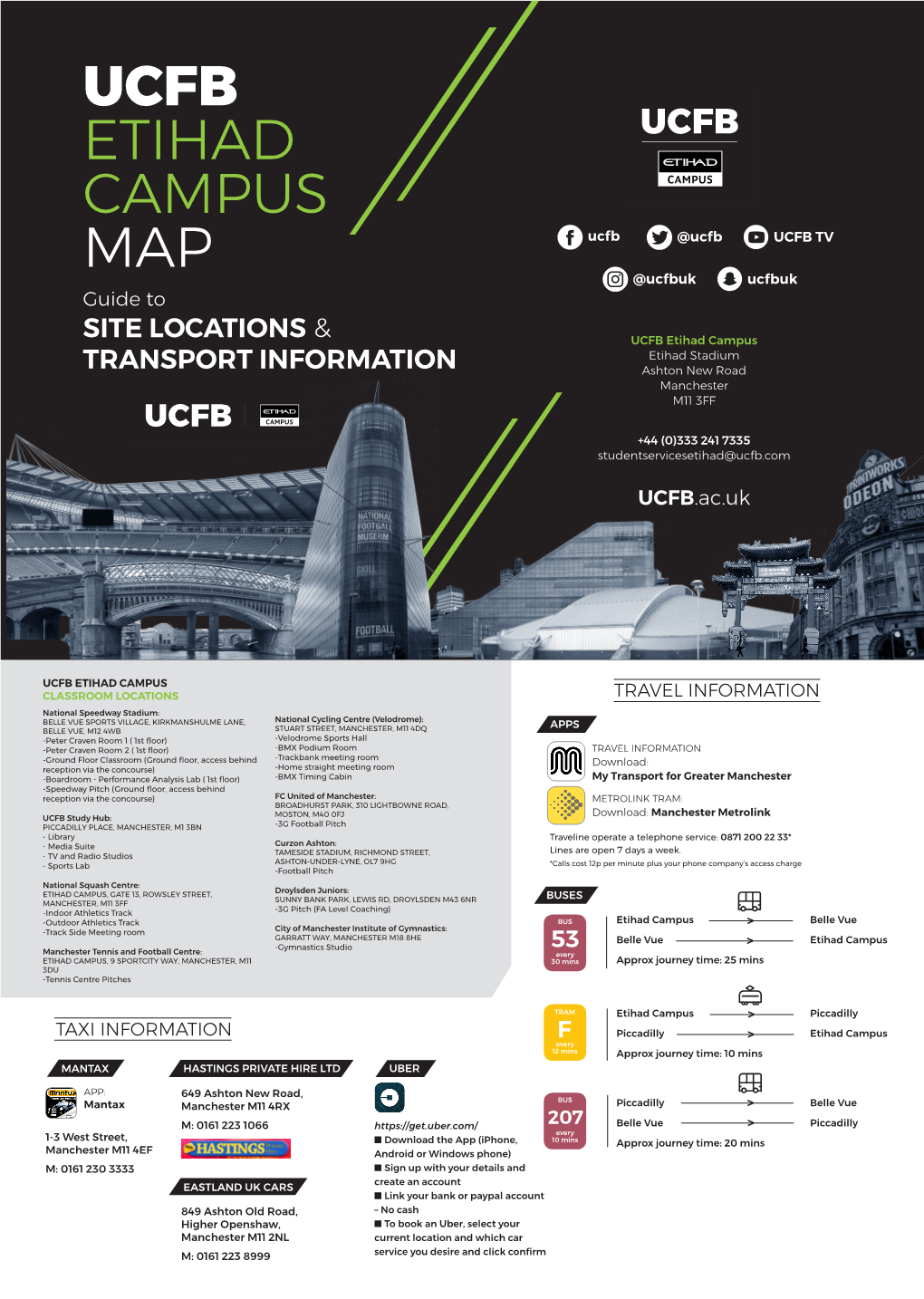 UCFB ETIHAD CAMPUS MAP Ucfb @Ucfb UCFB TV @Ucfbuk Ucfbuk Guide To