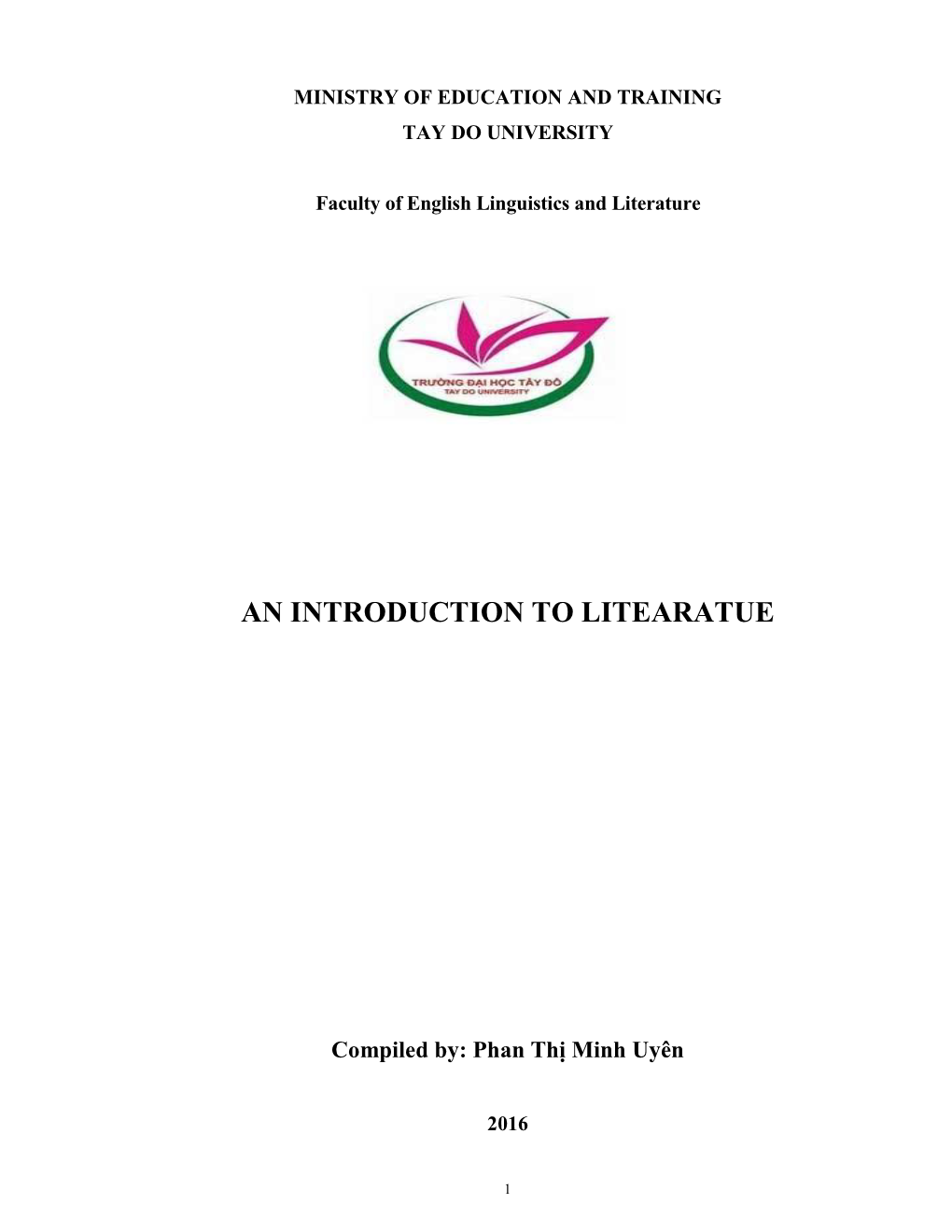 An Introduction to Litearatue