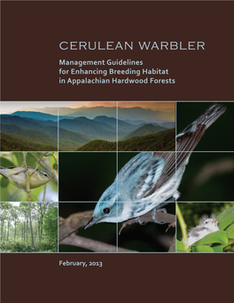 Cerulean Warbler Management Guidelines for Enhancing Breeding Habitat in Appalachian Hardwood Forests