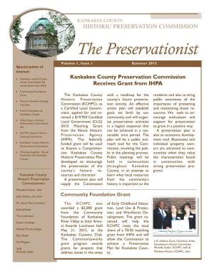 HISTORIC PRESERVATION COMMISSION the Preservationist
