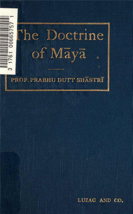 The Doctrine of Maya