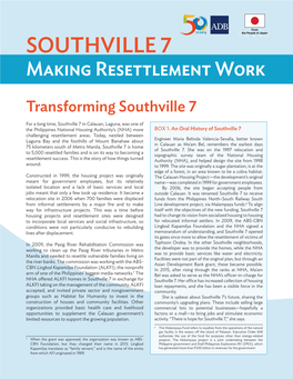 Southville 7 Making Resettlement Work Transforming Southville 7