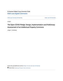 Design, Implementation and Preliminary Assessment of an Intellectual Property Commons