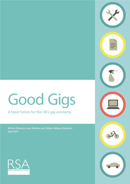 'Good Gigs: a Fairer Future for the UK's Gig Economy'