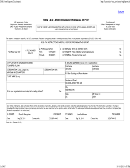 DOL Form Report (Disclosure)