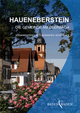 Haueneberstein Die Gemeinde Am Eberbach