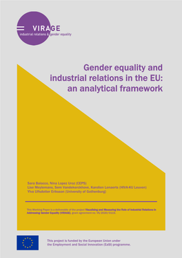 Gender Equality and Industrial Relations in the EU