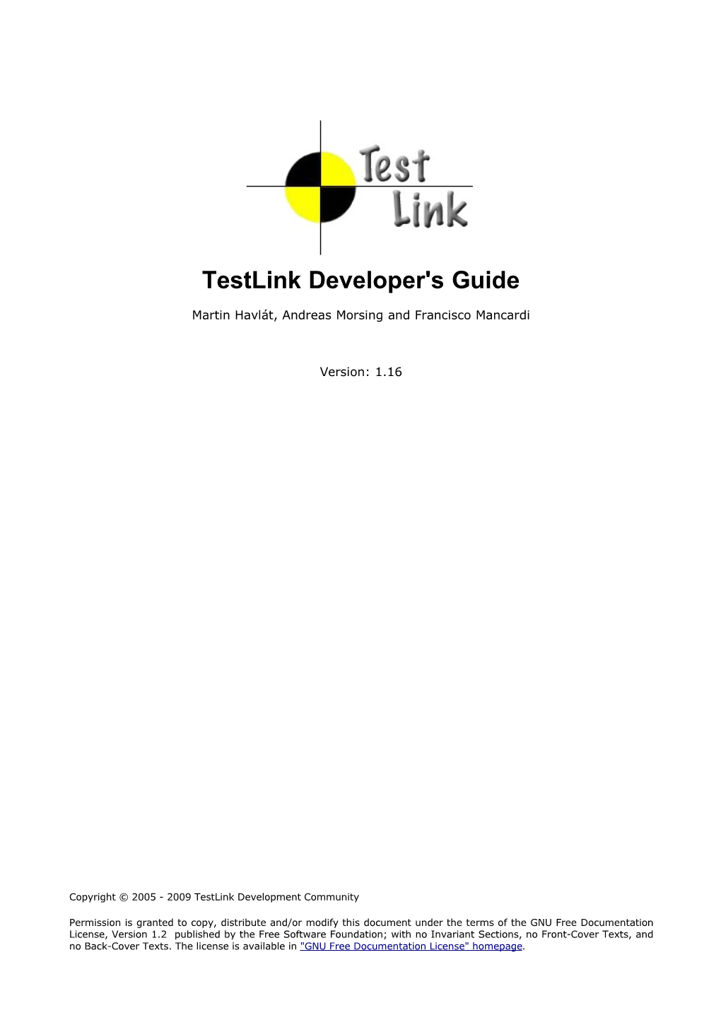 Testlink Developer's Guide