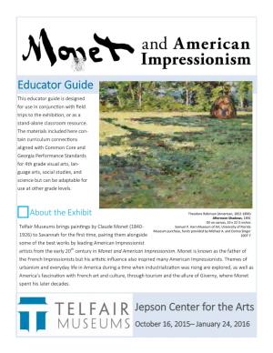 Educator Guide This Educator Guide Is Designed for Use in Conjunction with Field Trips to the Exhibition, Or As a Stand-Alone Classroom Resource
