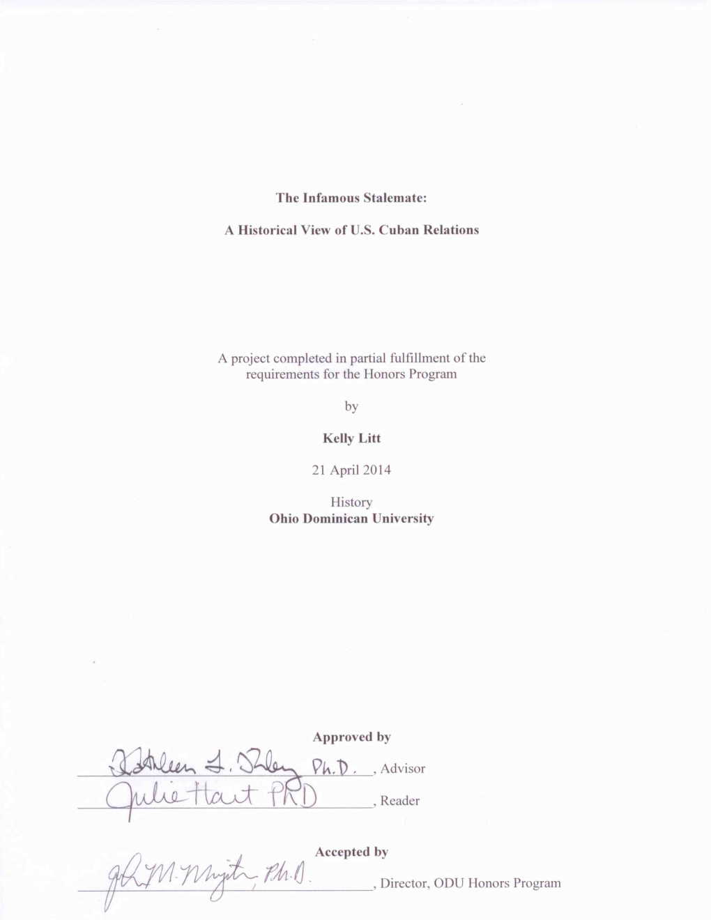 Kelly Litt Senior Honors Thesis.Pdf