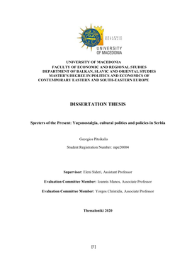 Dissertation Thesis