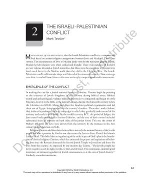 THE ISRAELI-PALESTINIAN CONFLICT 2 1 Mark Tessler