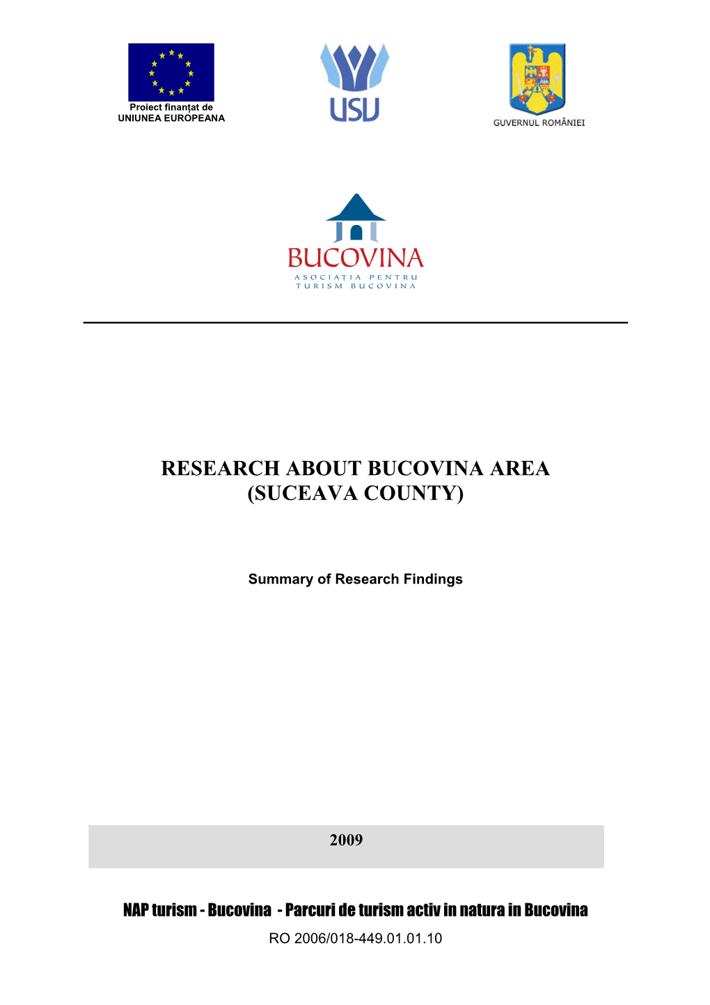 Research About Bucovina Region