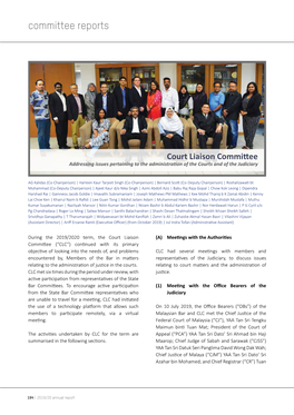 Court Liaison Committee 2019-2020 Annual Report
