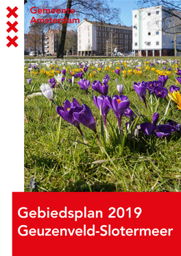 Gebiedsplan 2019 Geuzenveld-Slotermeer 2