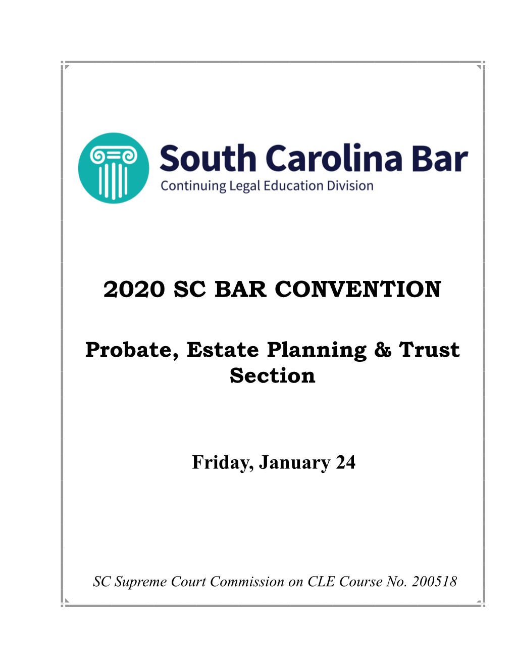 2020 Sc Bar Convention