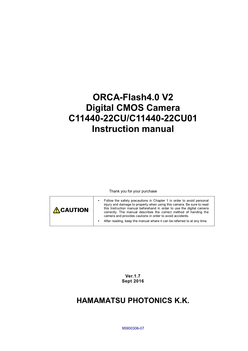 C11440-22CU C14400-22CU01 Instruction Manual