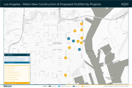 Metro New Construction & Proposed Multifamily Projects 3Q20